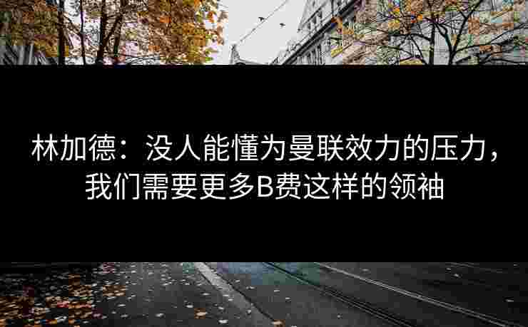 林加德:没人能懂为曼联效力的压力,我们需要更多B费这样的领袖 林加德:没人能懂为曼联效力的压力,我们需要更多B费这样的领袖
