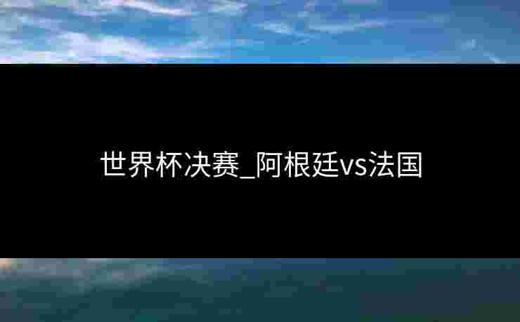 世界杯决赛_阿根廷vs法国